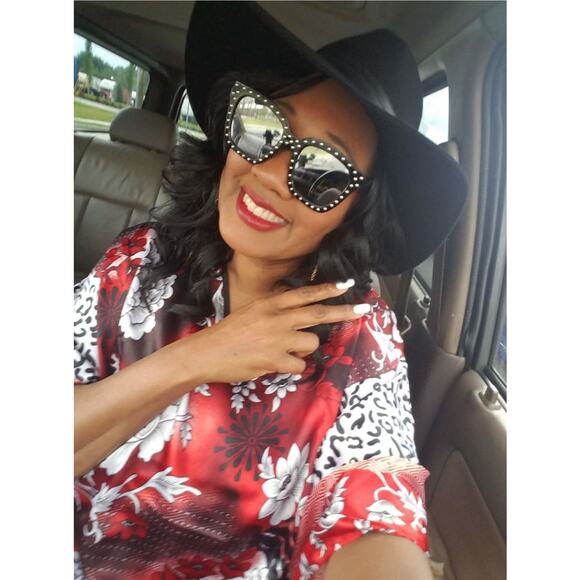 NWT Winlar Caftan Silk Fabric with a Bold Colorful Floral & Animal Print sz O/S - Picture 11 of 14